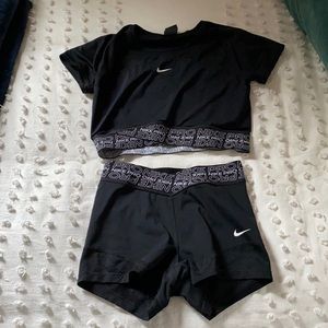 Nike workout outfit! Size S shorts in size M top.